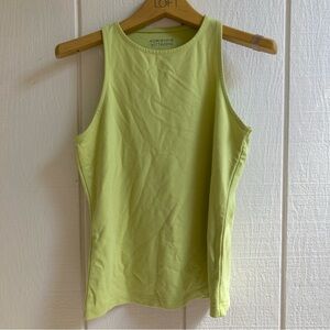 Adrienne Vittadini Light Green/Yellow Tank Top
